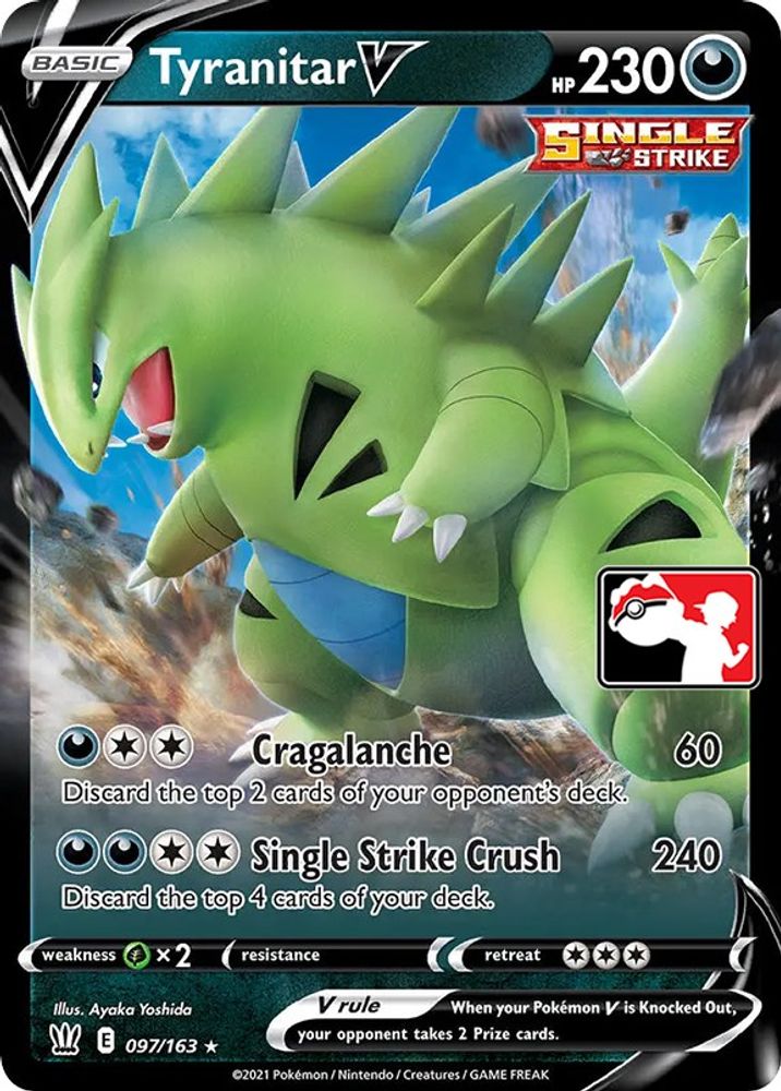 Tyranitar V  - Holofoil Prize Pack Series Cards - Ultra Rare