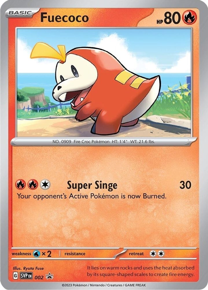 Fuecoco 002  - Holofoil SV Scarlet & Violet Promo Cards - Promo