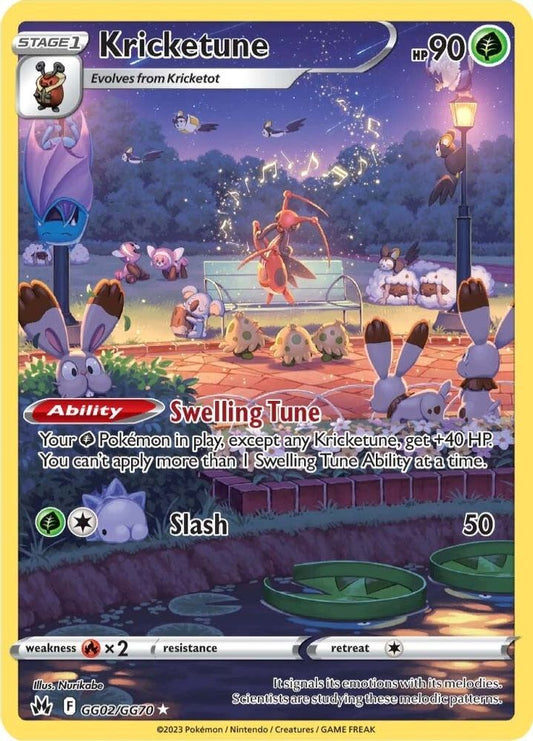 Kricketune GG02  - Holofoil Crown Zenith Galarian Gallery - Ultra Rare