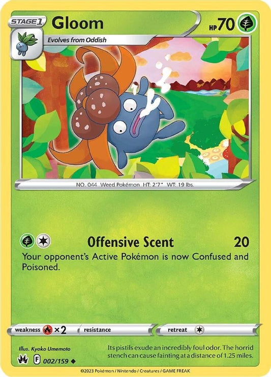 Gloom 002  - Reverse Holofoil Crown Zenith - Uncommon