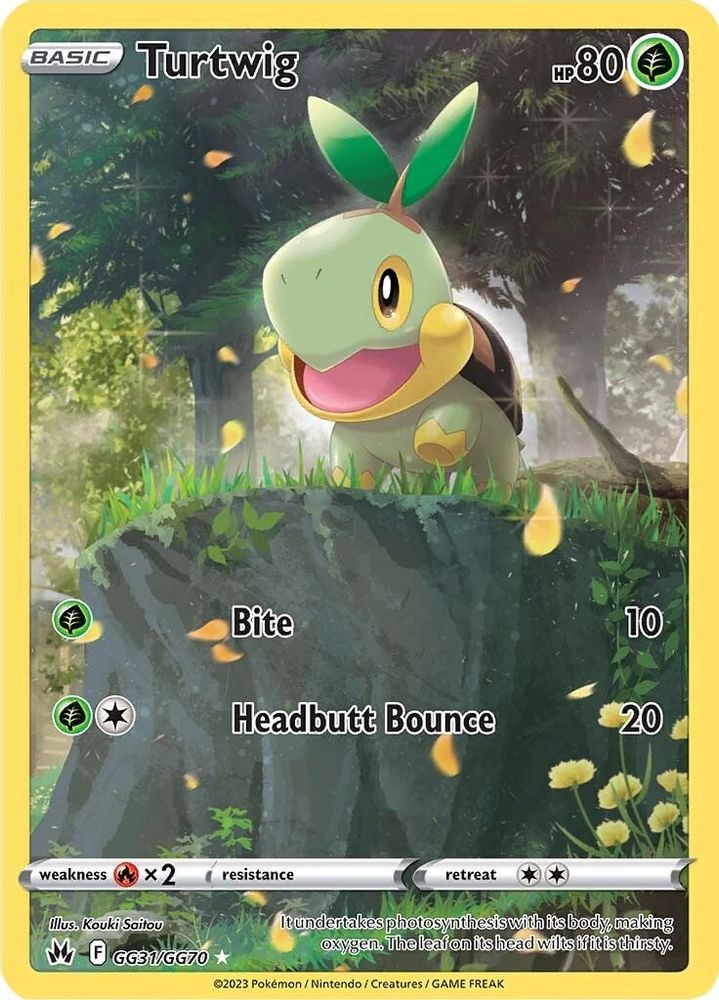 Turtwig GG31  - Holofoil Crown Zenith Galarian Gallery - Ultra Rare