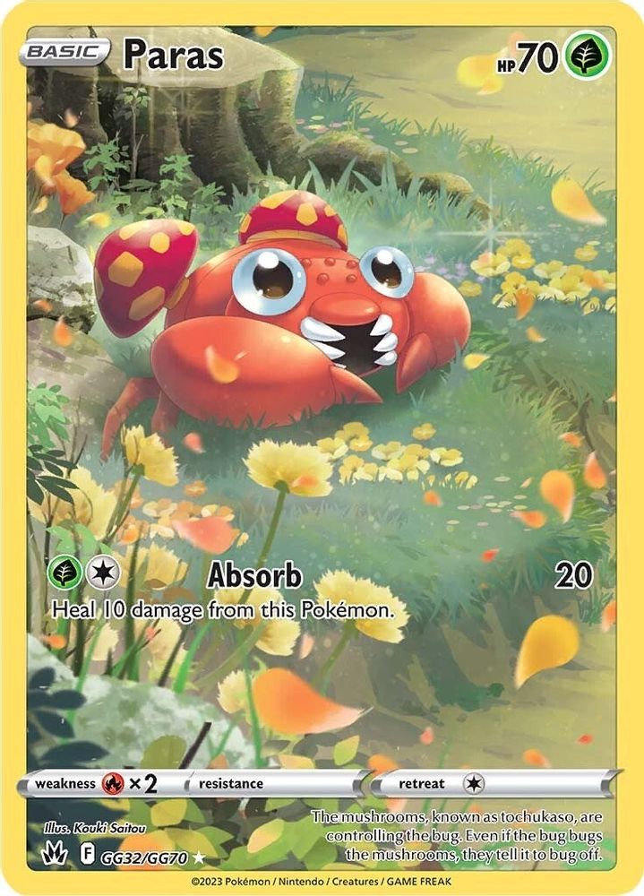Paras GG32  - Holofoil Crown Zenith Galarian Gallery - Ultra Rare