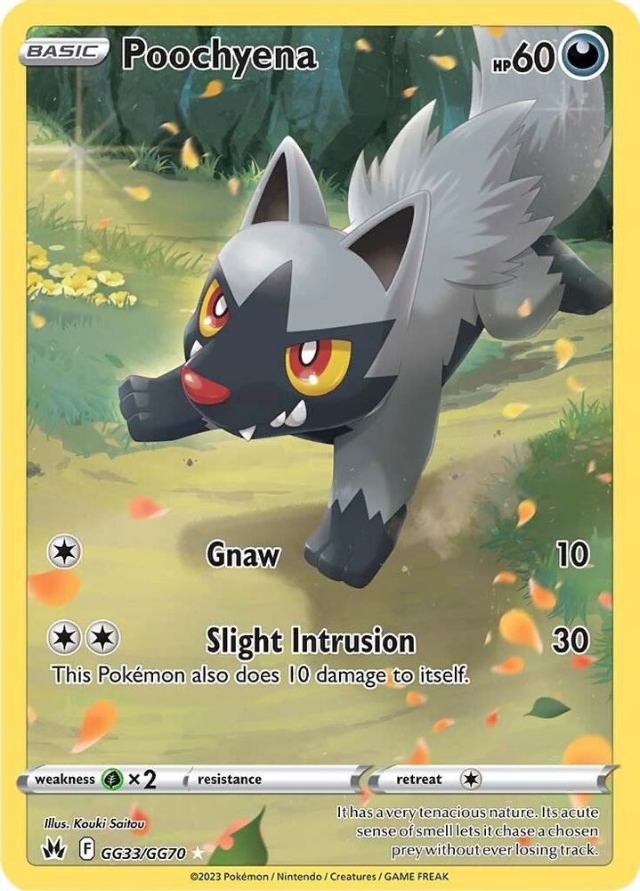 Poochyena GG33  - Holofoil Crown Zenith Galarian Gallery - Ultra Rare
