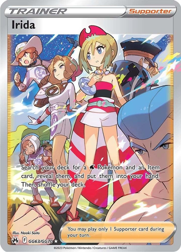 Irida GG63  - Holofoil Crown Zenith Galarian Gallery - Ultra Rare