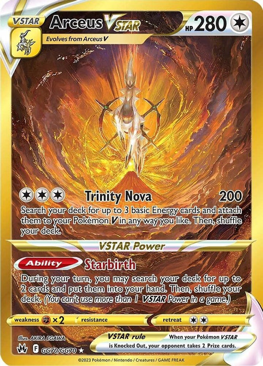 Arceus VSTAR (Secret) GG70  - Holofoil Crown Zenith Galarian Gallery - Secret Rare