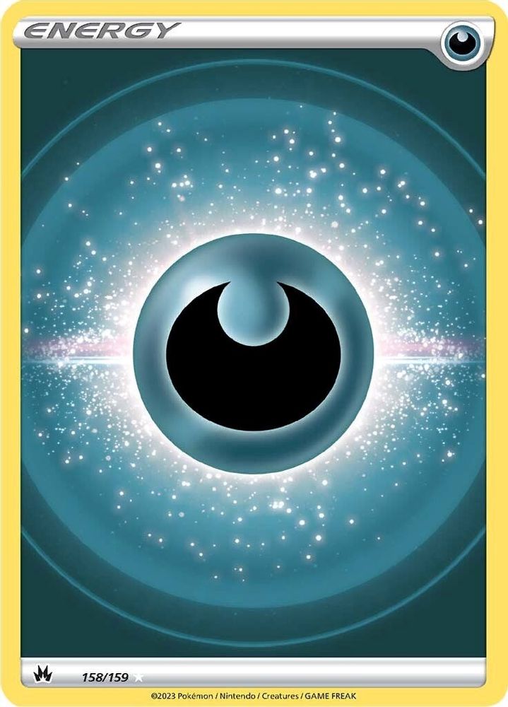 Darkness Energy (Texture Full Art) 158  - Holofoil Crown Zenith - Ultra Rare