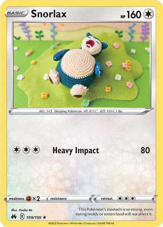 Snorlax 109  Crown Zenith - Rare