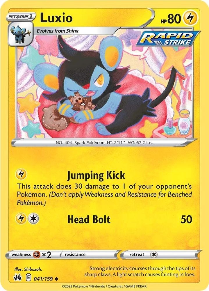 Luxio (41) (41) 041  - Reverse Holofoil Crown Zenith - Uncommon