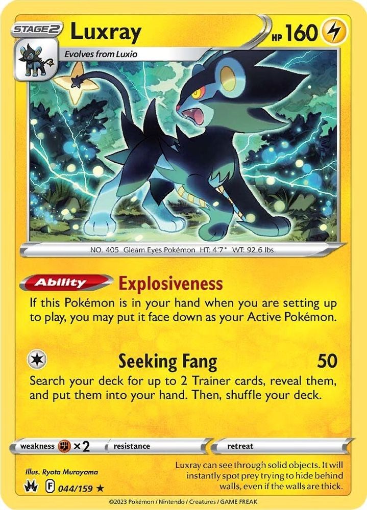 Luxray (44) (44) 044  Crown Zenith - Rare