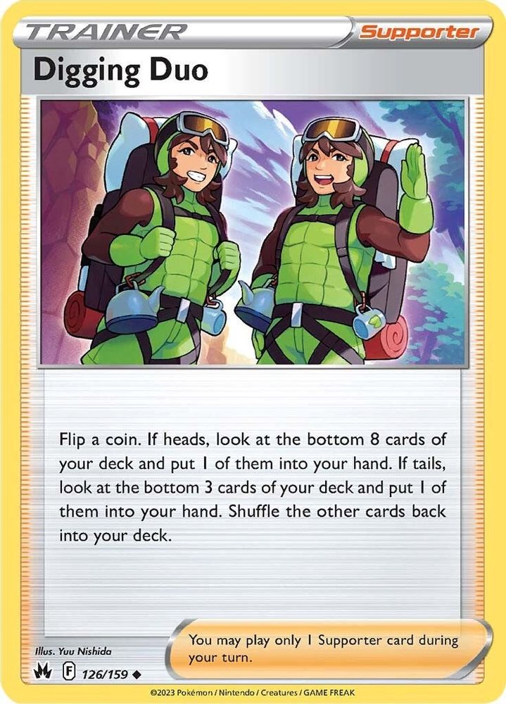 Digging Duo 126  - Reverse Holofoil Crown Zenith - Uncommon