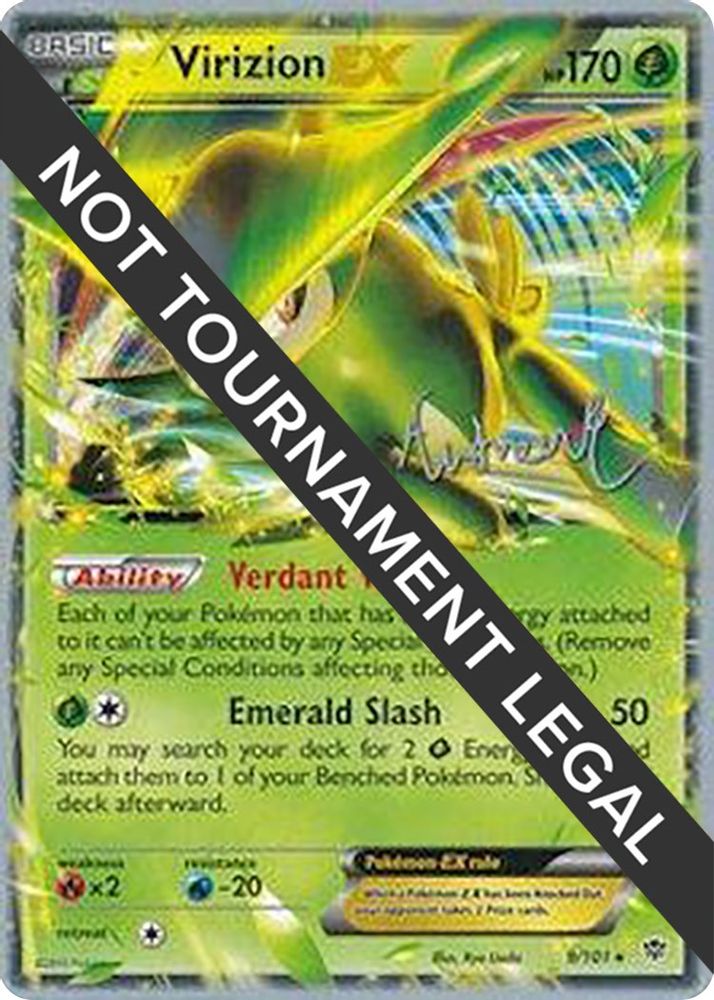 Virizion EX - 2014 (Andrew Estrada) 009  World Championship Decks - Ultra Rare