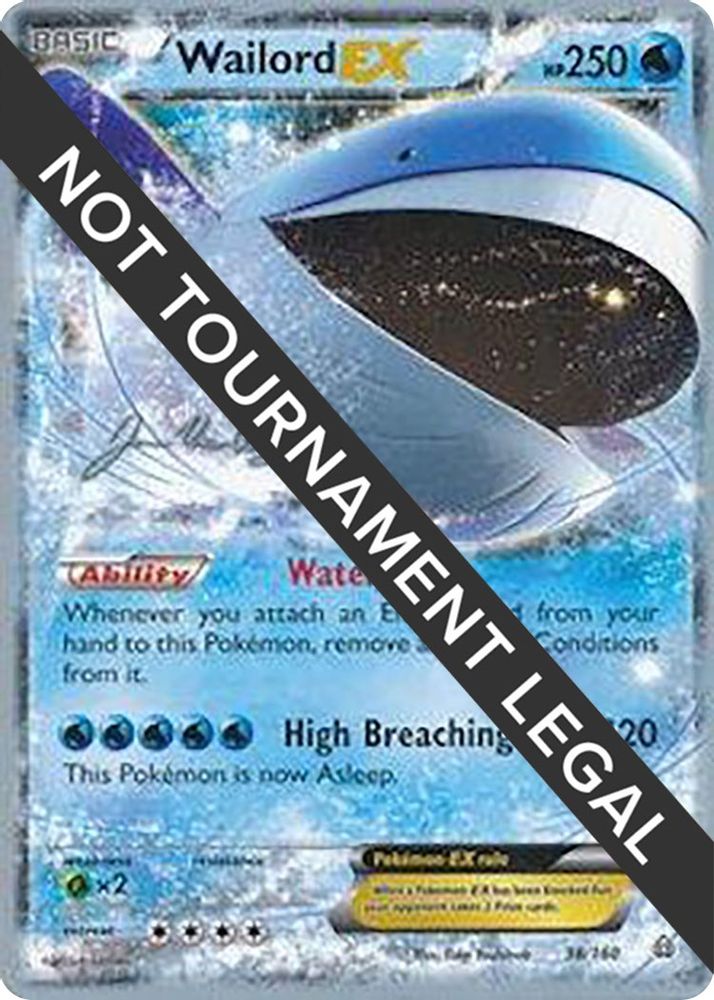 Wailord EX - 2015 (Jacob Van Wagner) 038  World Championship Decks - Ultra Rare