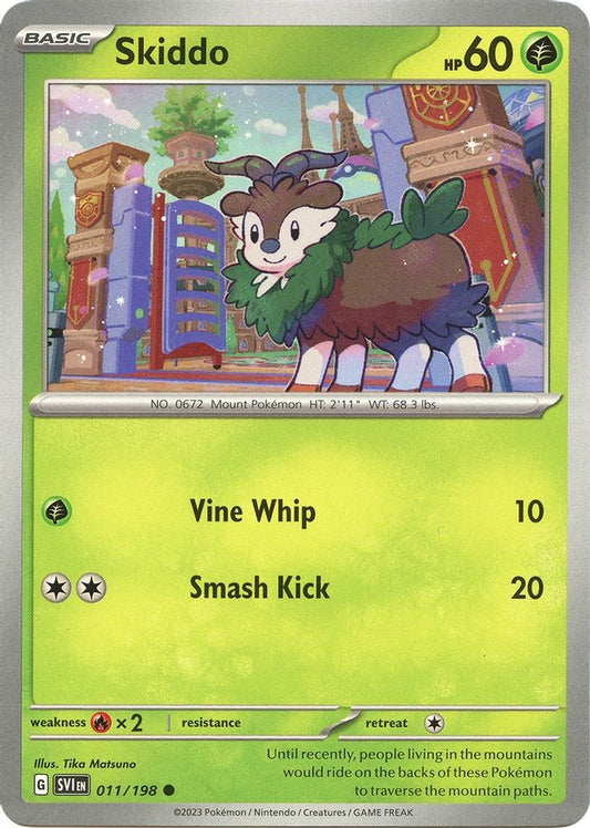 Skiddo 011  - Reverse Holofoil SV01 Scarlet & Violet Base Set - Common