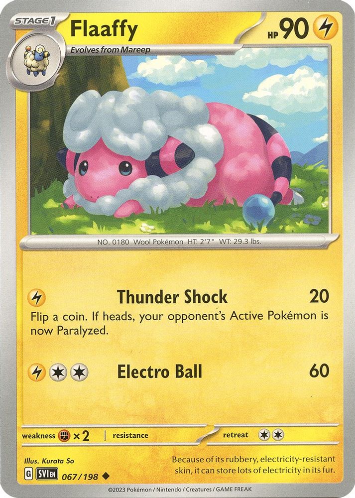 Flaaffy 067  SV01 Scarlet & Violet Base Set - Uncommon