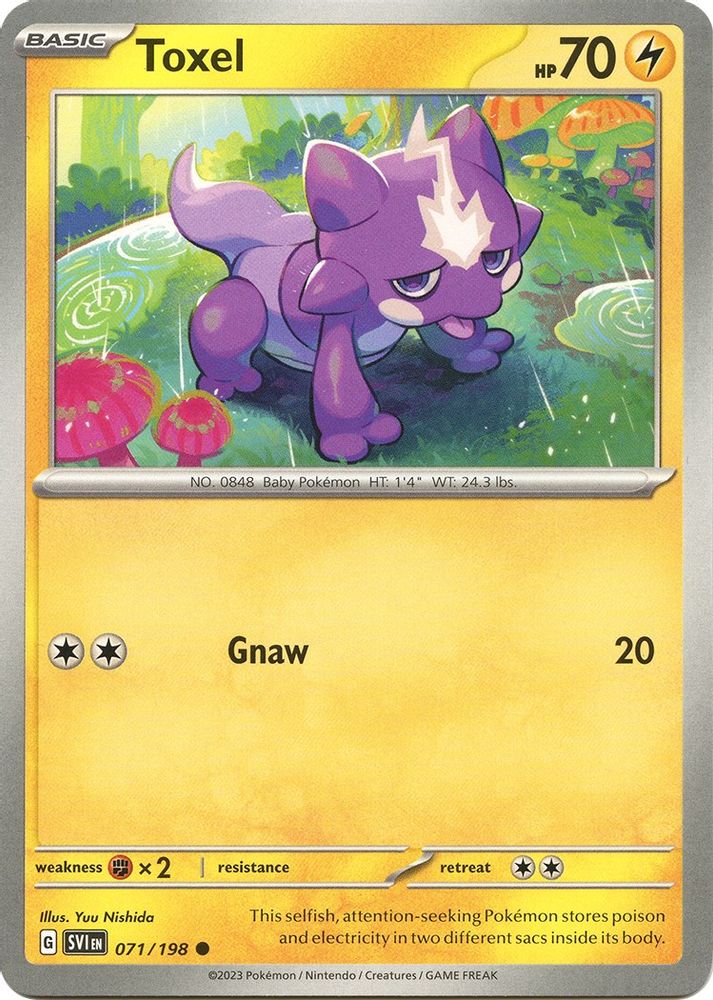 Toxel 071  - Reverse Holofoil SV01 Scarlet & Violet Base Set - Common
