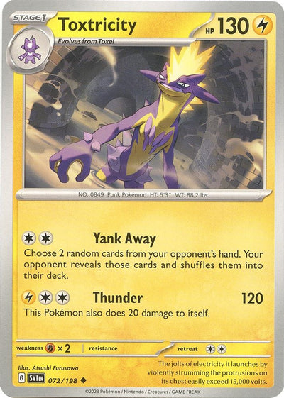 Toxtricity 072  SV01 Scarlet & Violet Base Set - Uncommon