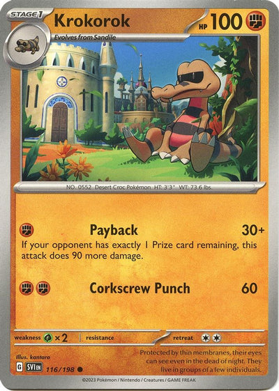 Krokorok 116  SV01 Scarlet & Violet Base Set - Common