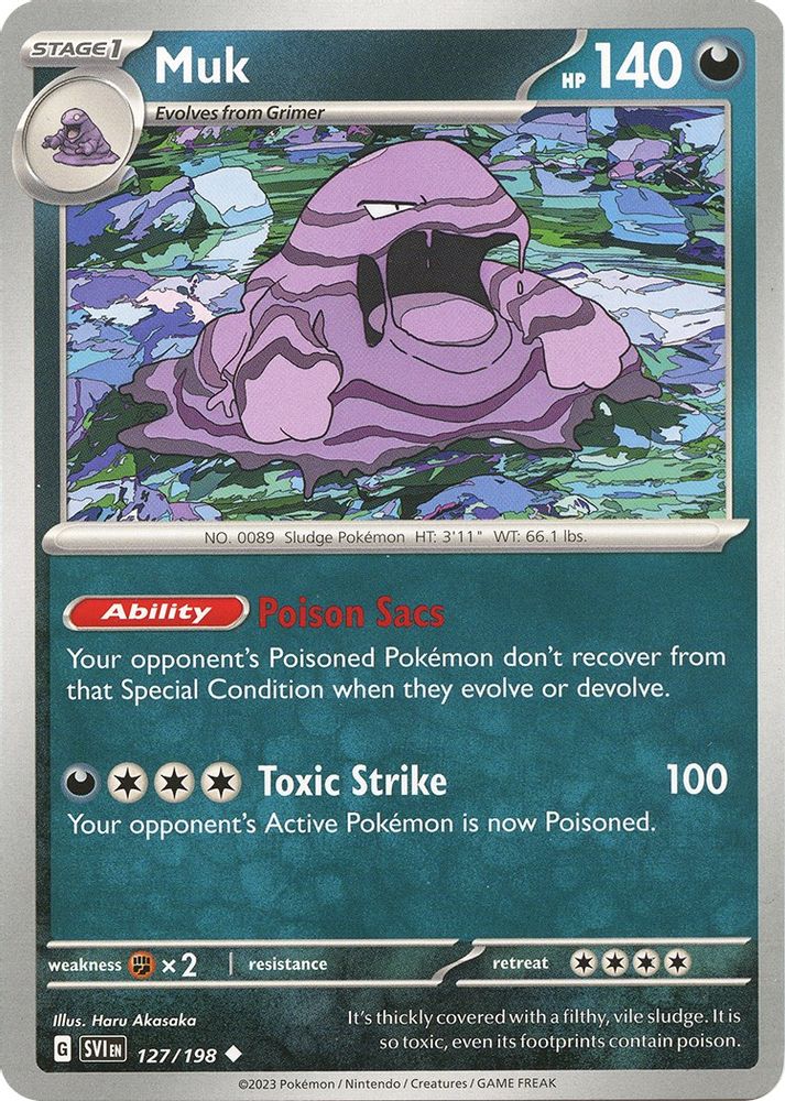 Muk 127  SV01 Scarlet & Violet Base Set - Uncommon