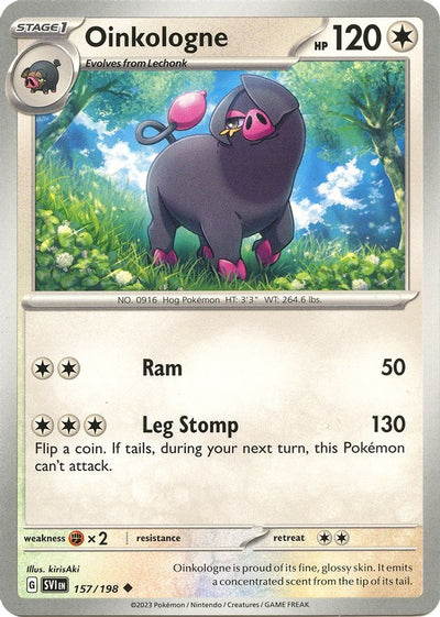 Oinkologne 157 - Reverse Holofoil SV01 Scarlet & Violet Base Set - Uncommon