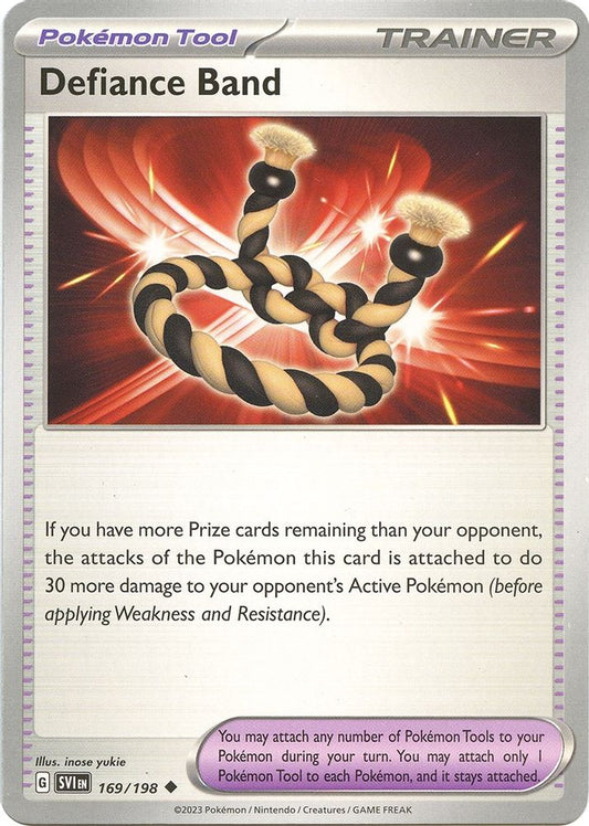 Defiance Band 169  - Reverse Holofoil SV01 Scarlet & Violet Base Set - Uncommon
