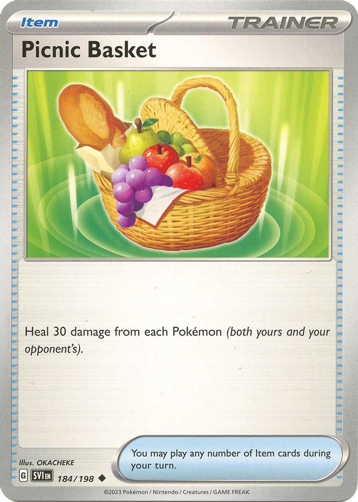 Picnic Basket 184  - Reverse Holofoil SV01 Scarlet & Violet Base Set - Uncommon