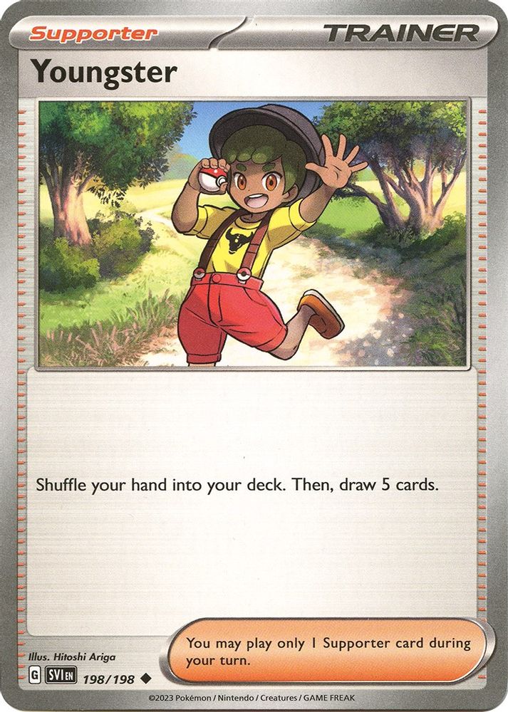 Youngster 198  - Reverse Holofoil SV01 Scarlet & Violet Base Set - Uncommon