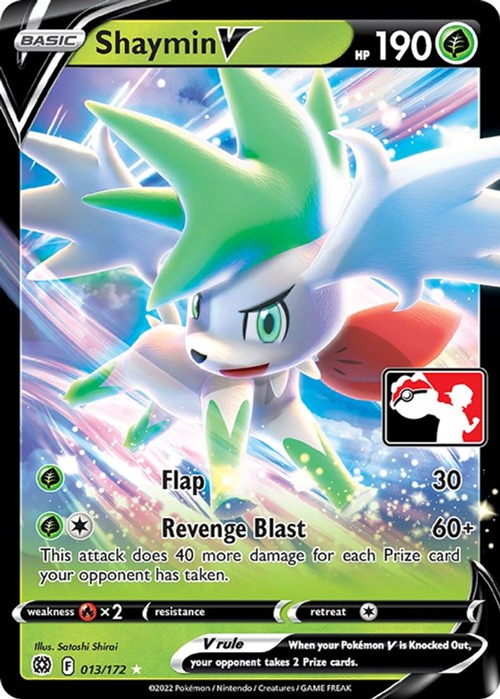 Shaymin V  - Holofoil Prize Pack Series Cards - Ultra Rare