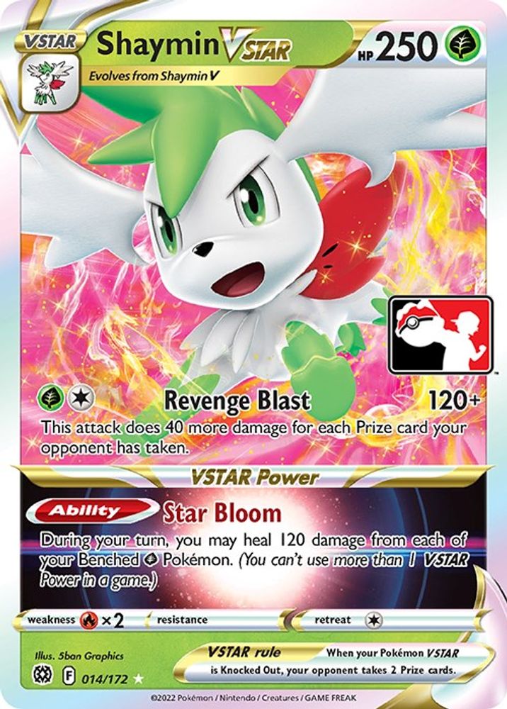 Shaymin VSTAR  - Holofoil Prize Pack Series Cards - Ultra Rare
