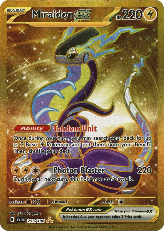 Miraidon ex 253/198  - Holofoil SV01 Scarlet & Violet Base Set - Hyper Rare