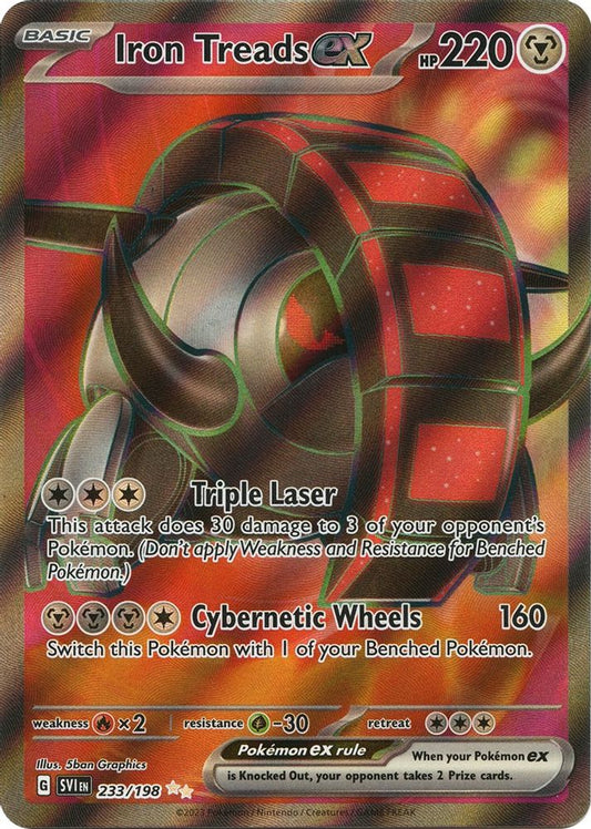 Iron Treads ex 233/198  - Holofoil SV01 Scarlet & Violet Base Set - Ultra Rare