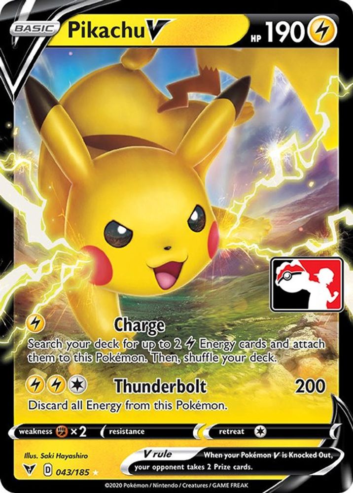 Pikachu V  - Holofoil Prize Pack Series Cards - Ultra Rare