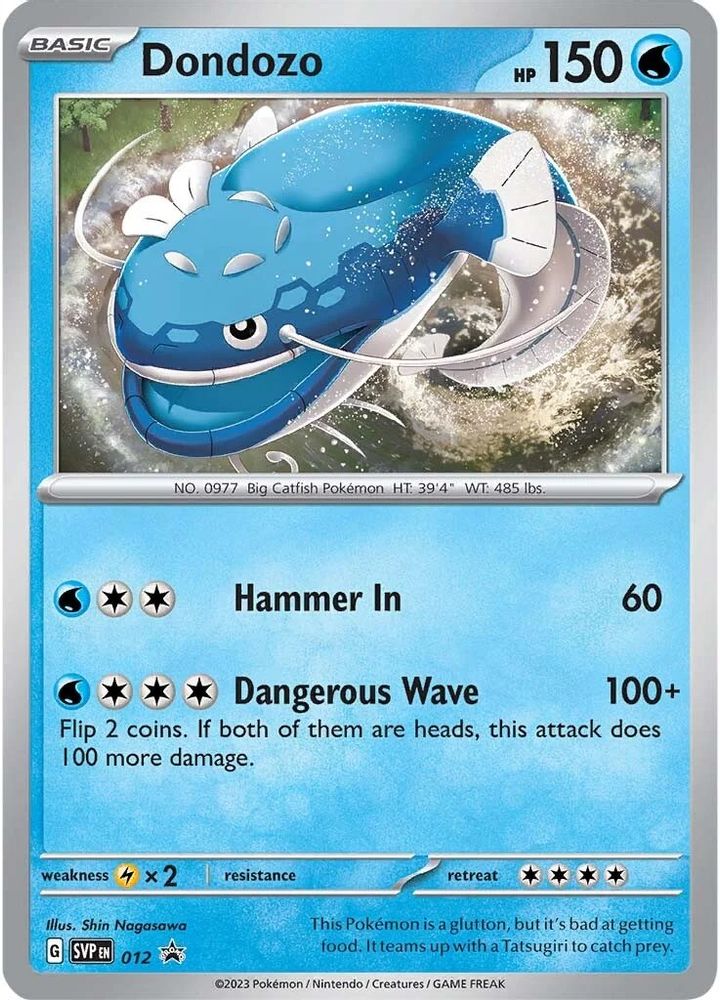 Dondozo 012  - Holofoil SV Scarlet & Violet Promo Cards - Promo