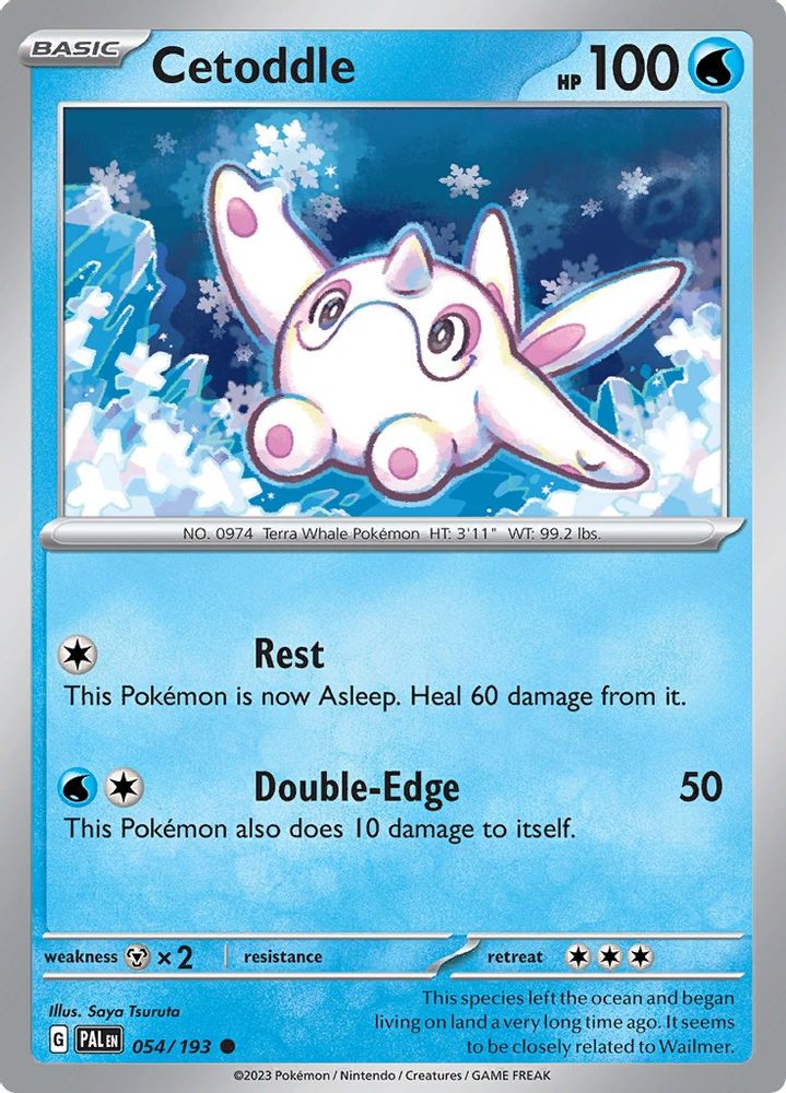 Cetoddle 054/193  - Reverse Holofoil SV02 Paldea Evolved - Common