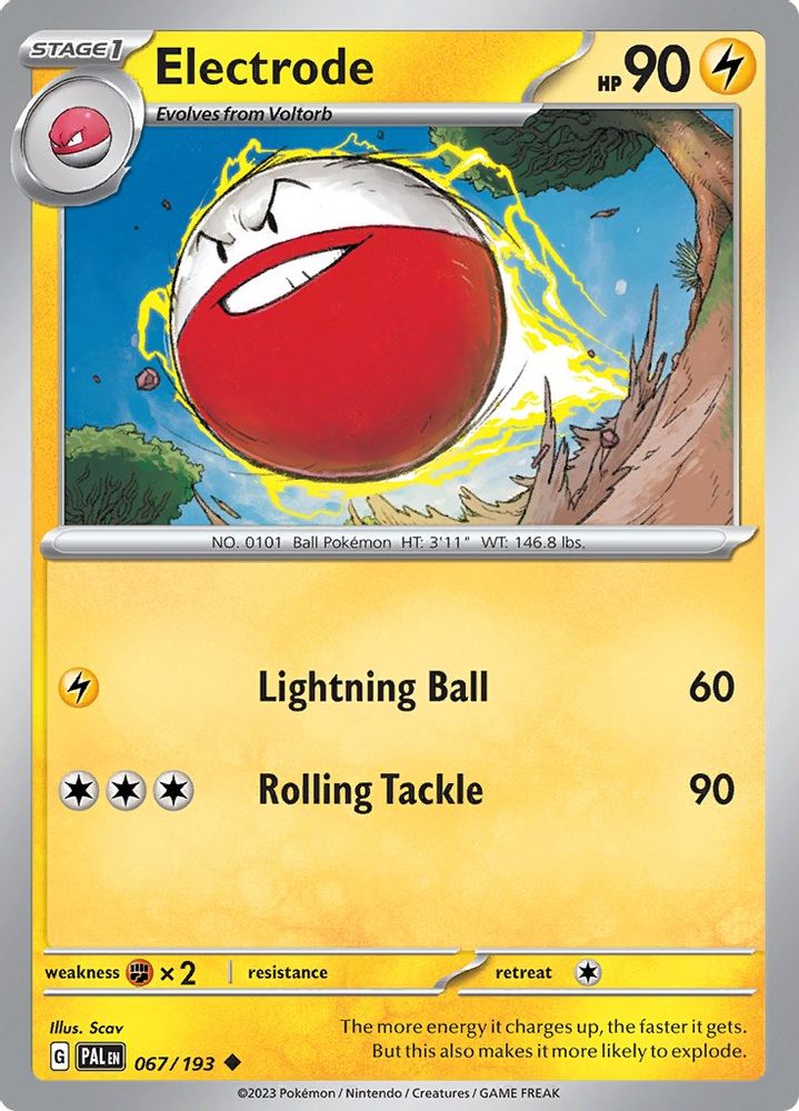 Electrode 067  - Reverse Holofoil SV02 Paldea Evolved - Uncommon