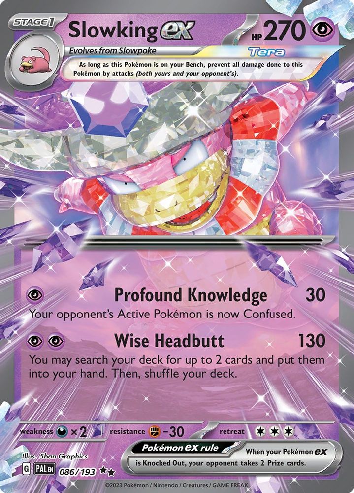 Slowking ex 086/193  - Holofoil SV02 Paldea Evolved - Double Rare