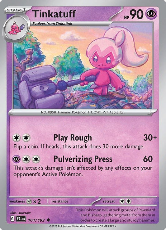 Tinkatuff 104/193  SV02 Paldea Evolved - Uncommon