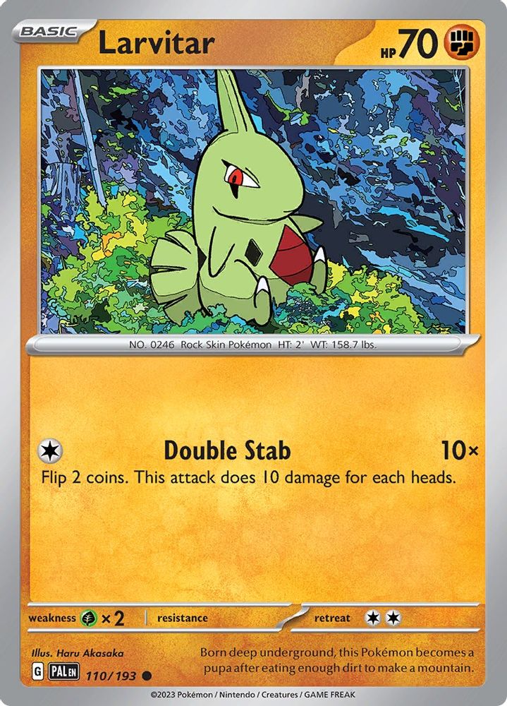 Larvitar 110  SV02 Paldea Evolved - Common