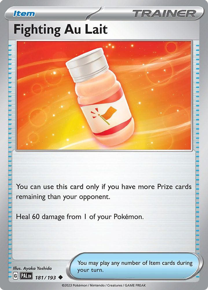 Fighting Au Lait 181  - Reverse Holofoil SV02 Paldea Evolved - Uncommon