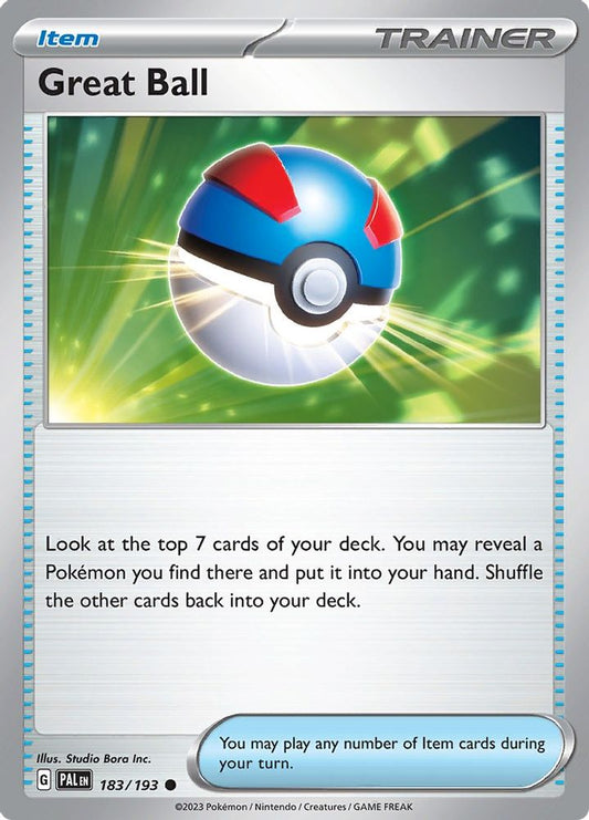 Great Ball 183  - Reverse Holofoil SV02 Paldea Evolved - Common