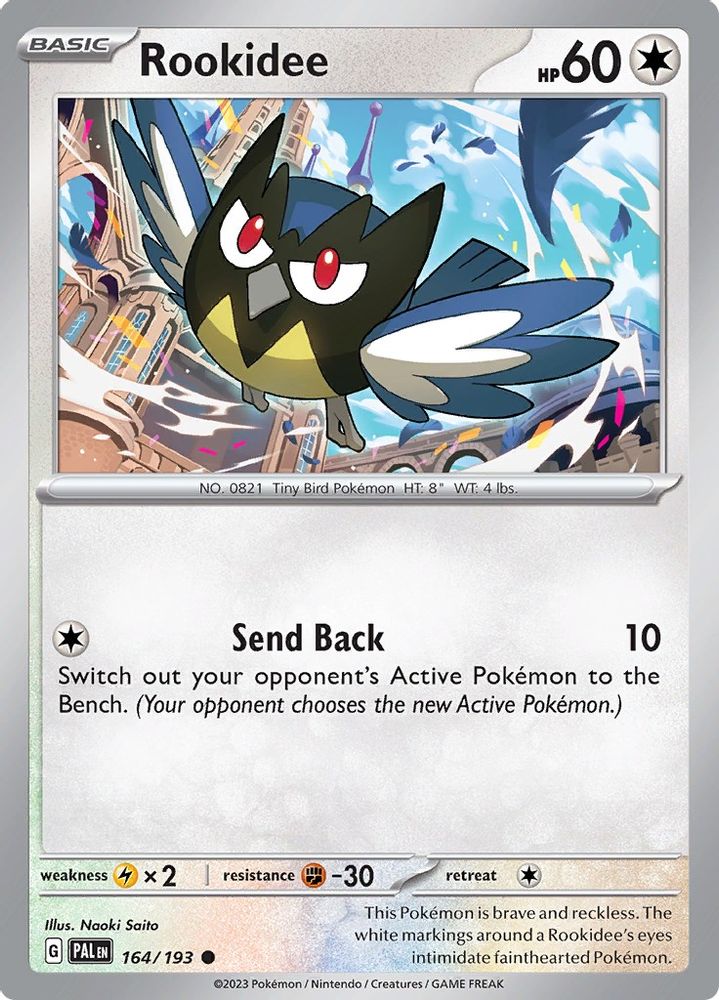 Rookidee 164  - Reverse Holofoil SV02 Paldea Evolved - Common
