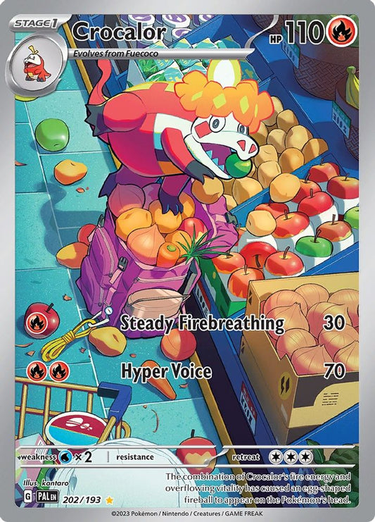 Crocalor 202/193  - Holofoil SV02 Paldea Evolved - Illustration Rare