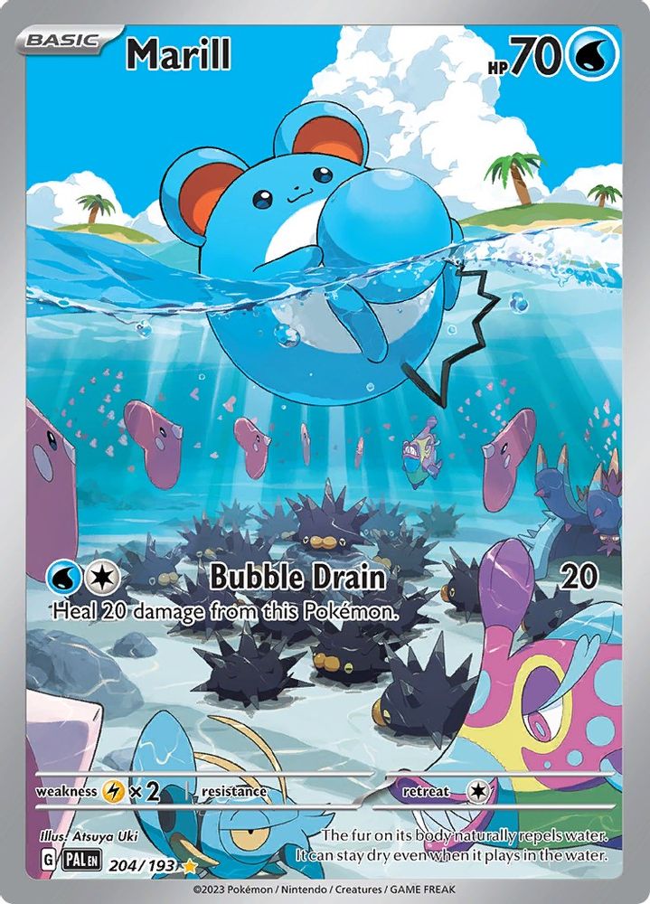 Marill 204/193  - Holofoil SV02 Paldea Evolved - Illustration Rare