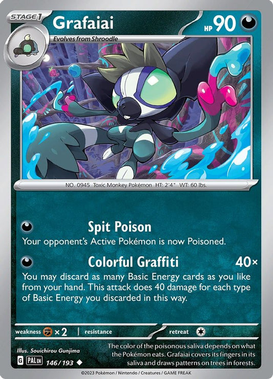 Grafaiai 146  - Reverse Holofoil SV02 Paldea Evolved - Uncommon