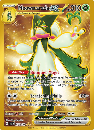 Meowscarada ex 271/193  - Holofoil SV02 Paldea Evolved - Hyper Rare