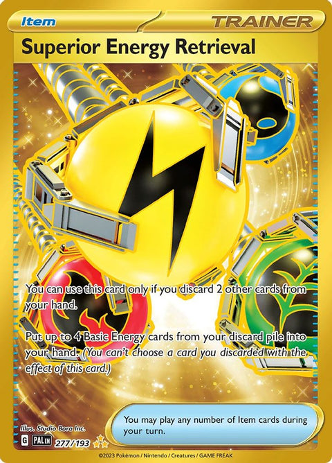 Superior Energy Retrieval 277/193  - Holofoil SV02 Paldea Evolved - Hyper Rare