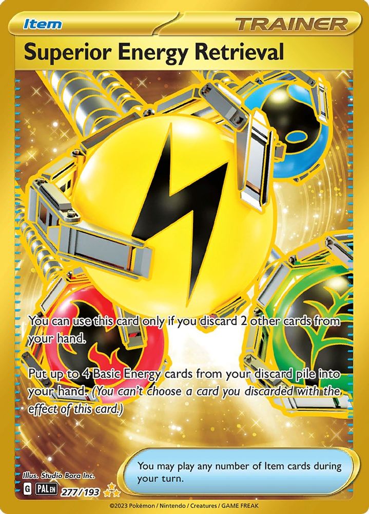 Superior Energy Retrieval 277/193  - Holofoil SV02 Paldea Evolved - Hyper Rare
