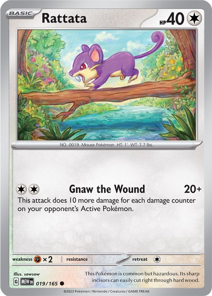 Rattata 019  SV Scarlet & Violet 151 - Common