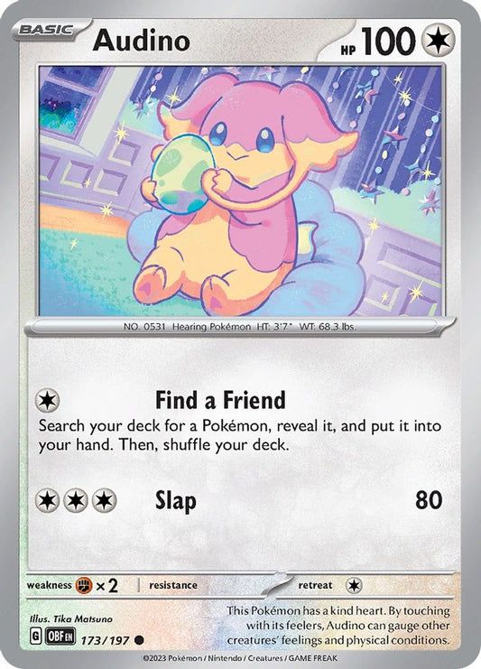 Audino 173  SV03 Obsidian Flames - Common
