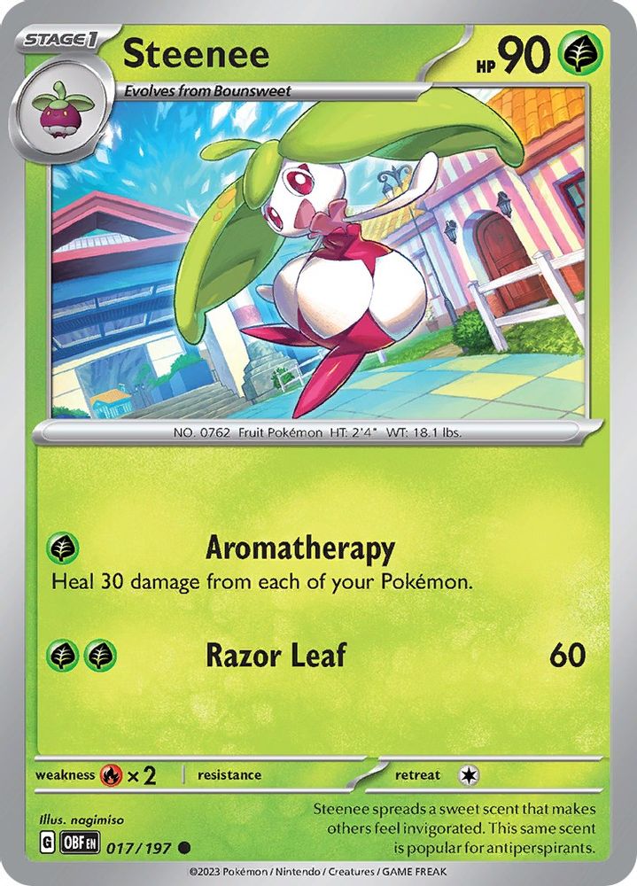 Steenee 017  SV03 Obsidian Flames - Common