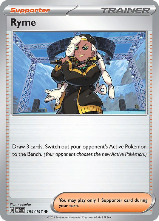 Ryme 194  - Reverse Holofoil SV03 Obsidian Flames - Common